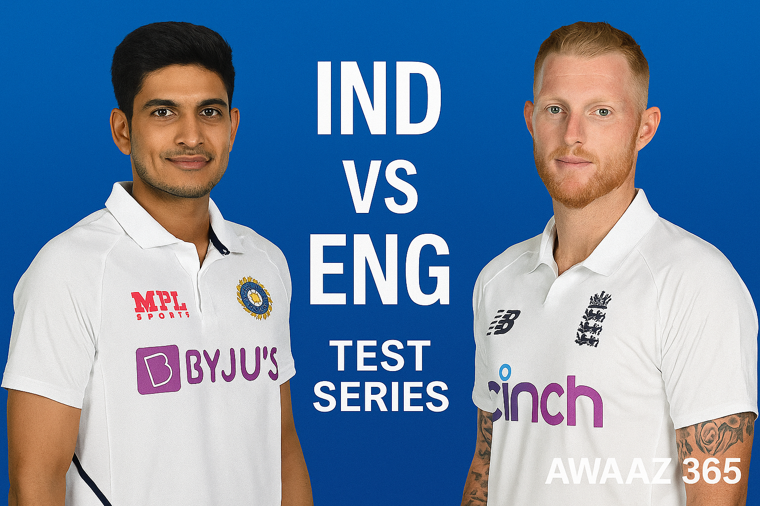 India VS England Test Series 2025